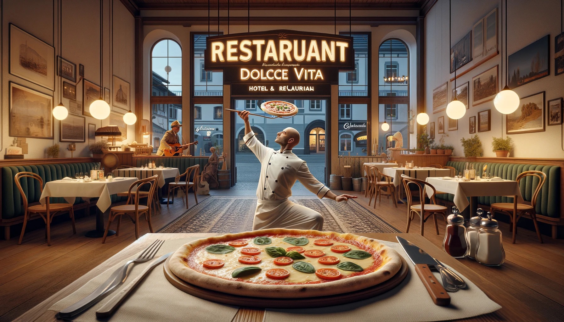 Umberto Napolitano: Pizza-Akrobatik im Hotel Glauchau Dolce Vita