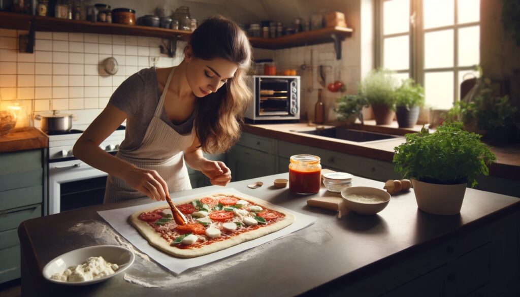 Die perfekte Blechpizza für Zuhause von Umberto Napolitano