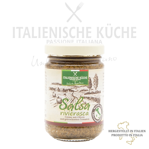 Creme mit Oliven und getrockneten Tomaten Italienische Küche g005