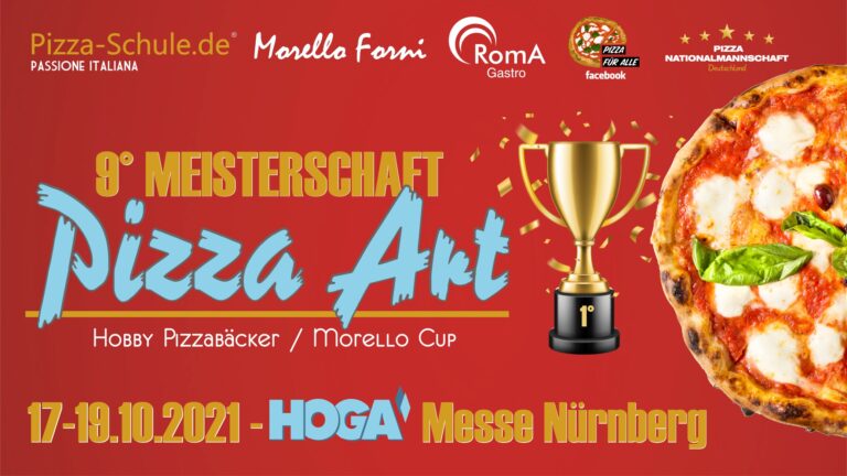 Il 9° Campionato PIZZA ART 2021 alla fiera HOGA di Norimberga
