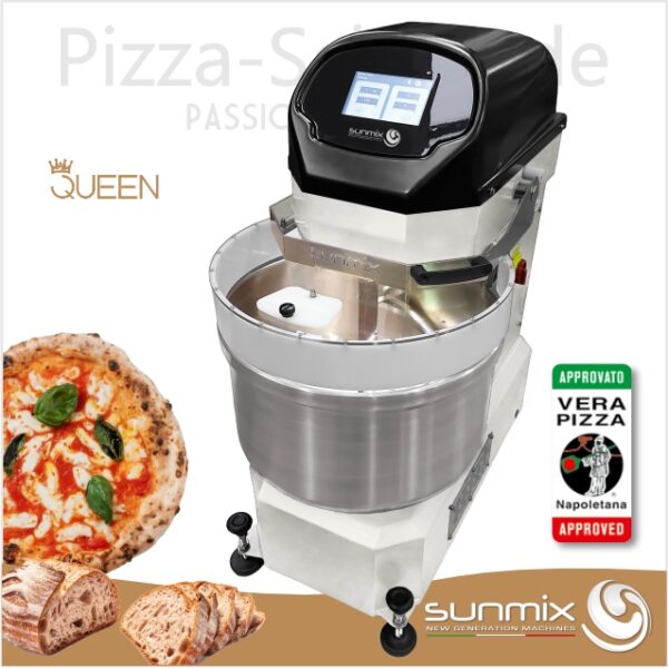 Sunmix QUEEN Line AVPN Verace Pizza Napoletana Teigmaschine Reinweiß - Bianco Puro