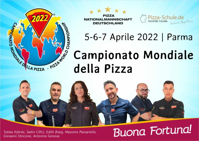 Pizza-Nationalmannschaft Deutschland bei den Pizza-Weltmeisterschaften 2022 in Parma