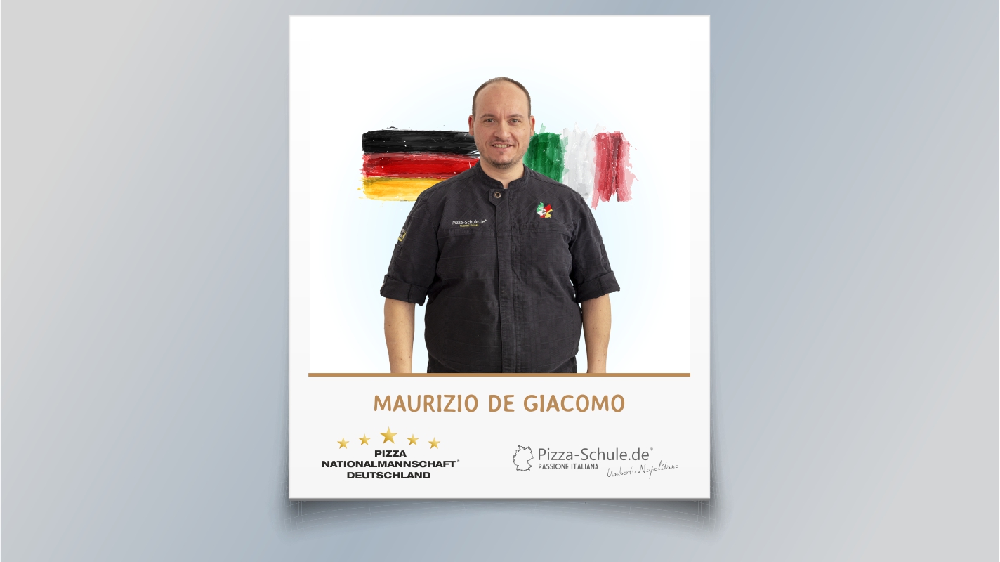 MAURIZIO DE GIACOMO Mitglied der Pizza­Nationalmannschaft Deutschland