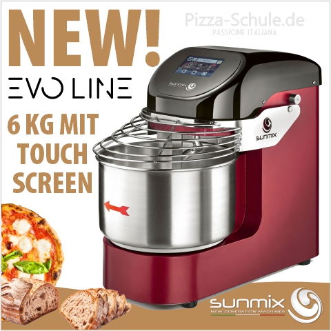 New Sunmix EVO Line Teigmaschine 6 kg mit Touch Screen