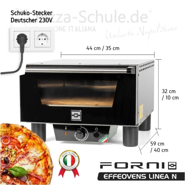 Effeovens N3 500 Elektro Pizzaofen Schuko Stecker