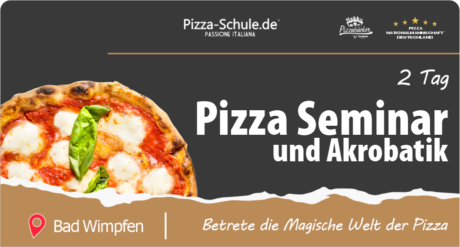 Pizza Seminar und Akrobatik Pizza-Schule 2024
