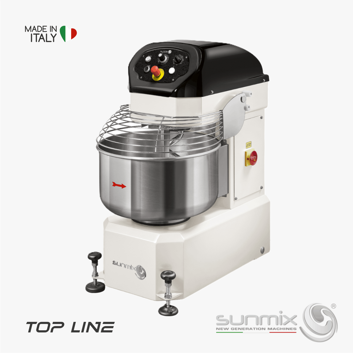 Sunmix TOP Line Spiral-Knetmaschinen für Teigmassen 30-40-50-60 kg Reinweiß