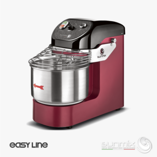 Sunmix EASY Line Spiral Mixer from 6 kg to 20 kg red