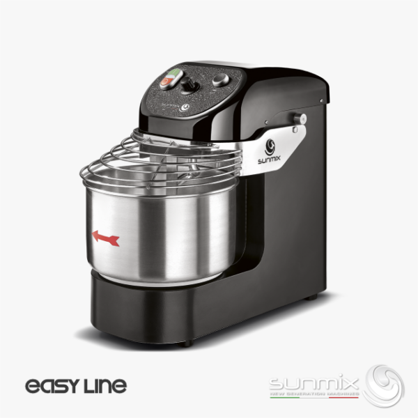 Sunmix EASY Line Spiral Mixer from 6 kg to 20 kg black