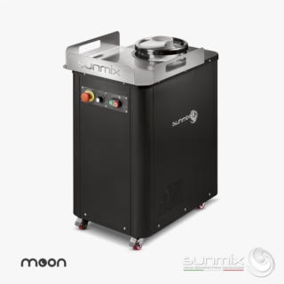 Sunmix MOON Rundmaschine und Ballenformer für Pizza und Brot Tiefschwarz
