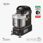 Sunmix QUEEN Line Professionelle Spiralknetmaschinen mit Touchscreen von 30 bis 300 kg Topklasse Tiefschwarz Nero Profondo AVPN-zertifizierte