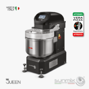 Sunmix QUEEN Line Professionelle Spiralknetmaschinen mit Touchscreen von 30 bis 300 kg Topklasse Tiefschwarz Nero Profondo AVPN-zertifizierte