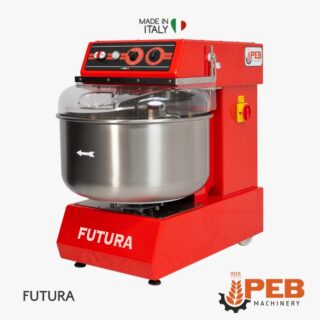 Knetmaschine für Pizzerien 30 kg 40 kg PEB Machinery FUTURA in Rot