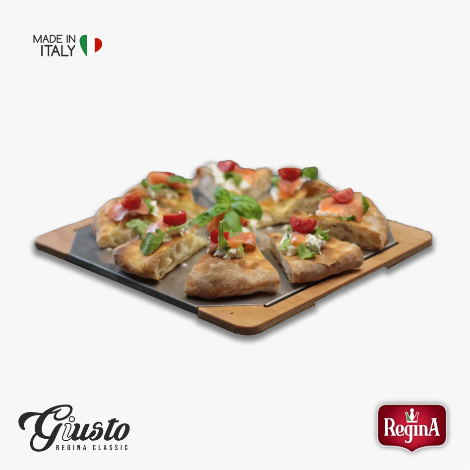 Regina Giusto Pizzabrett - Servieren Pizza - Pinsa Romana - Focaccia