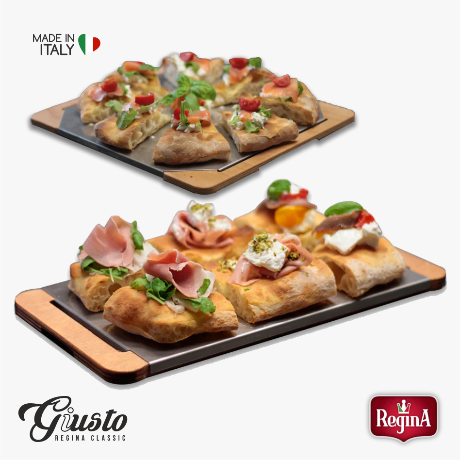 Regina Giusto Pizzabrett - Servieren Pizza - Pinsa Romana - Focaccia
