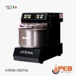 Spiralknetmaschine für Pizza 6 kg Teig PEB Machinery Atena Digital schwarz