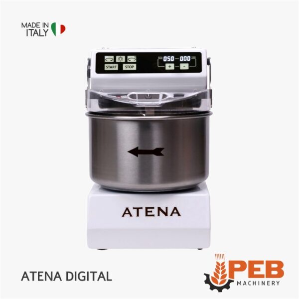 Spiralknetmaschine für Pizza PEB Machinery Atena Digital Weiß