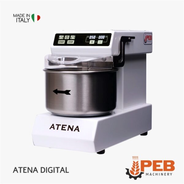 Spiralknetmaschine mit Bluetooth-Verbindung PEB Machinery Atena Digital weiß