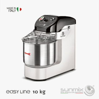 Sunmix EASY10 Spiralknetmaschine 10 kg für Pizza- Brot- und Pizzateig Reinweiß