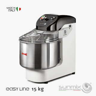 Sunmix EASY15 Spiralknetmaschine 15 kg für Pizza- Brot- und Pizzateig Reinweiß