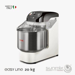 Sunmix EASY20 Spiralknetmaschine 20 kg für Pizza- Brot- und Pizzateig Reinweiß