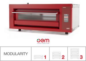 Modularity OEM RAPIDO C64 TOUCH Professioneller elektrischer Pizzaofen 400 grad