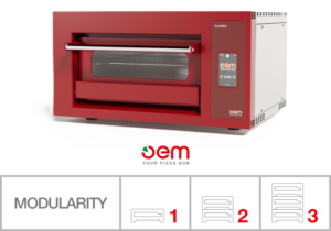 Modularity OEM RAPIDO TOUCH Professioneller elektrischer Pizzaofen 400 grad