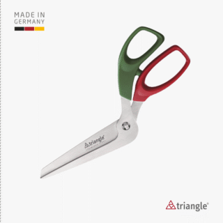 Triangle Pizzaschere Rot-Grün aus Edelstahl Made in German 50 491 11 02