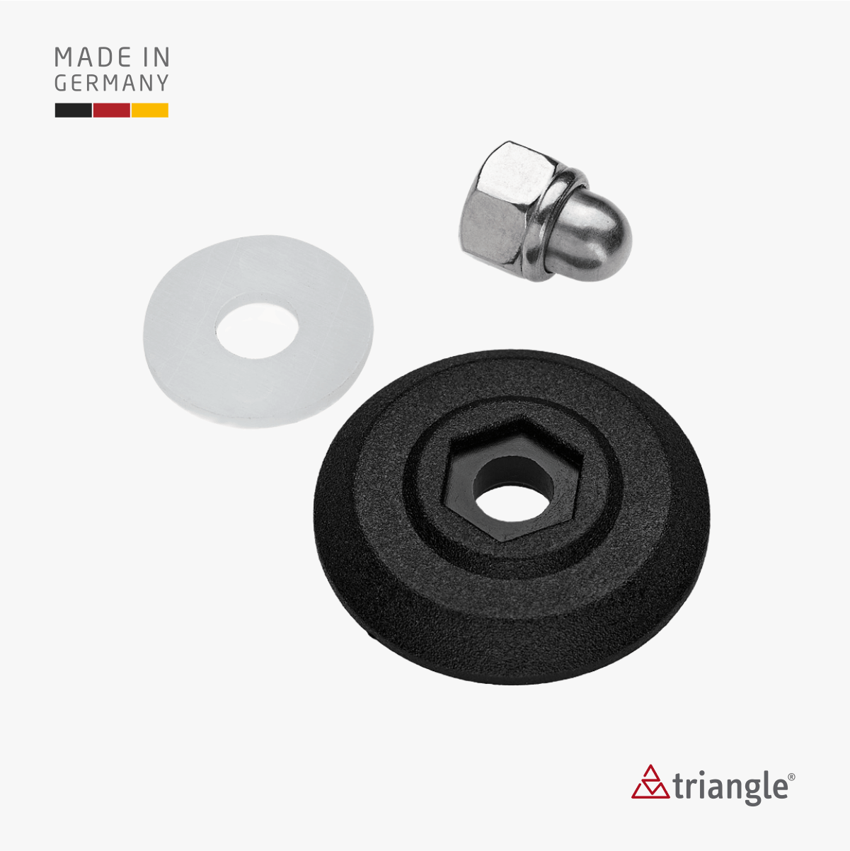 Triangle Pizzaschneider XL Professional 10 cm Extra großer Profi-Pizzaroller 50 577 10 07