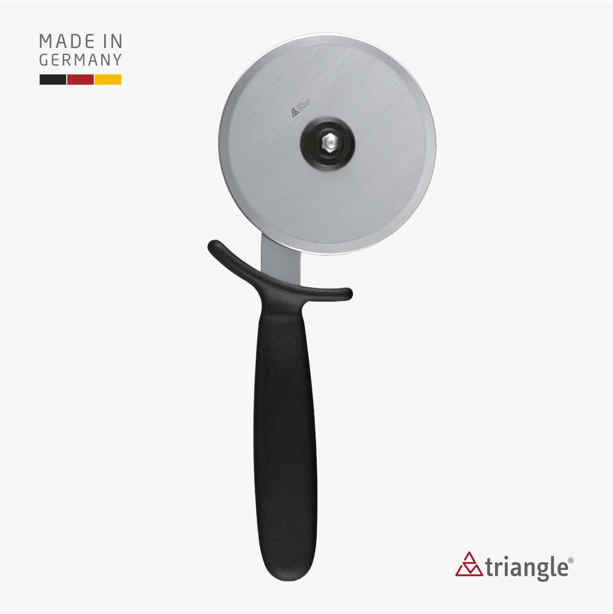 Triangle Pizzaschneider XL Professional 10 cm Extra großer Profi-Pizzaroller 50 577 10 07