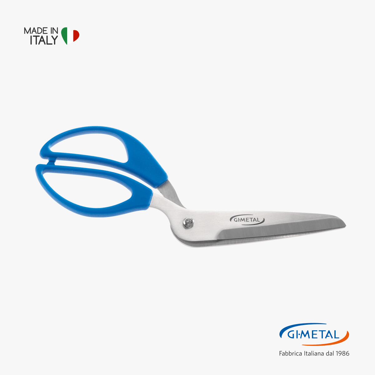 GiMetal Pizzaschere aus Edelstahl mit 12 cm Klinge AC-FR