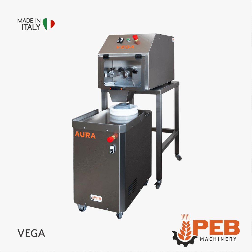 PEB Machinery AURA Teigabrunder mit VEGA Portionierer Set 7 PEB Machinery AURA Teigabrunder mit VEGA Portionierer Set