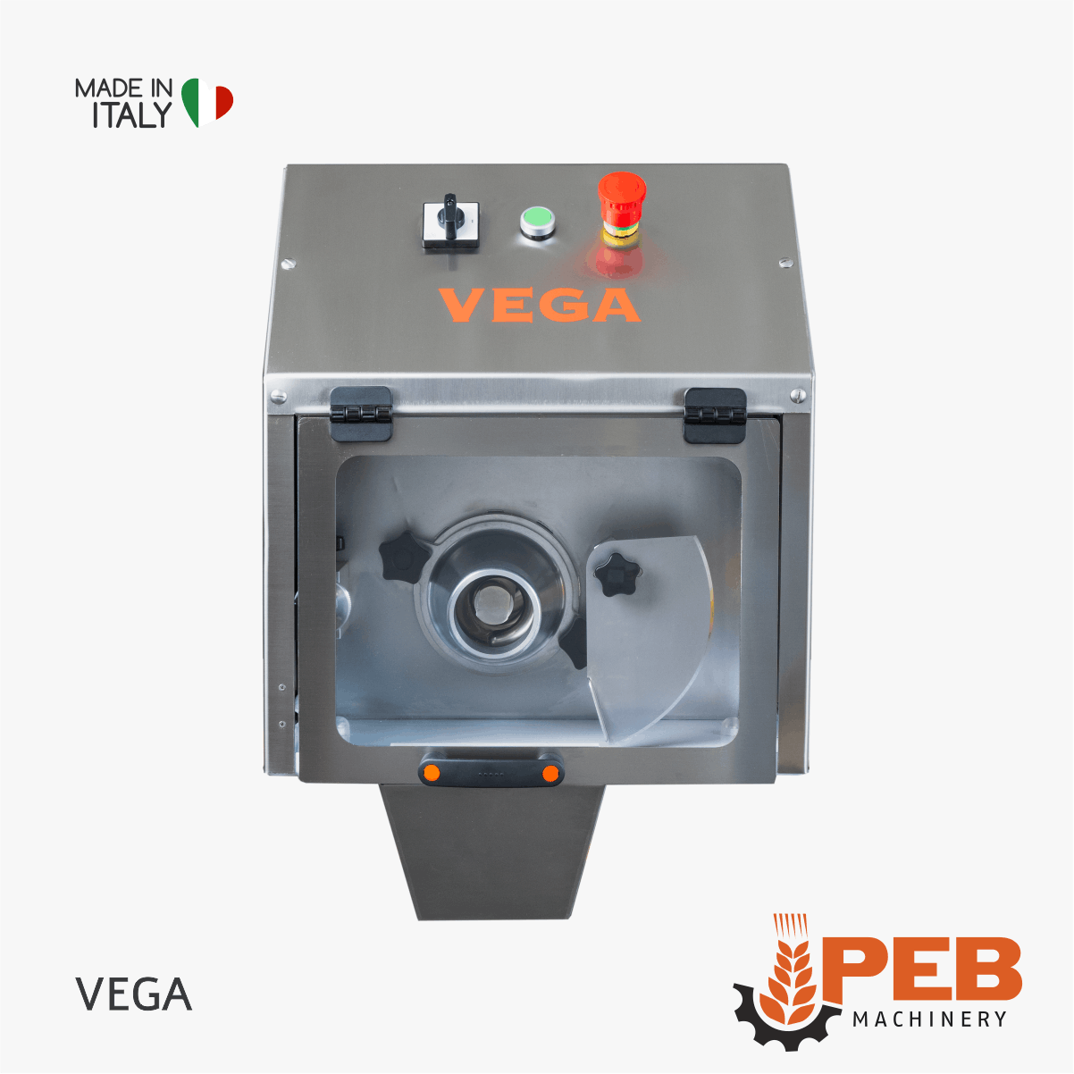 PEB Machinery VEGA Teigportionierer Innenansicht Schnecke und Messer