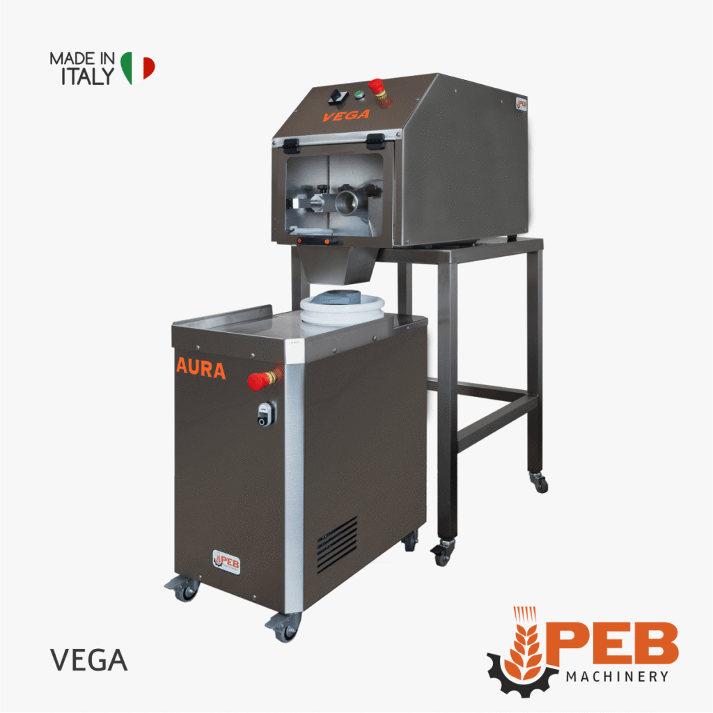 PEB Machinery VEGA Teigportionierer mit Untergestell und AURA Einheit 8 PEB Machinery VEGA Teigportionierer mit Untergestell und AURA Einheit