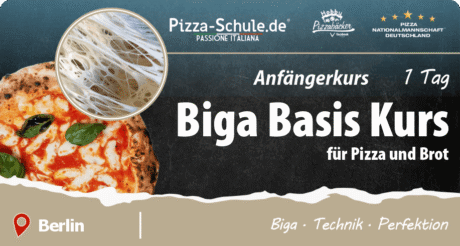 Biga Basis Kurs Professionelle Technik für Pizzateige Pizzakurs Berlin