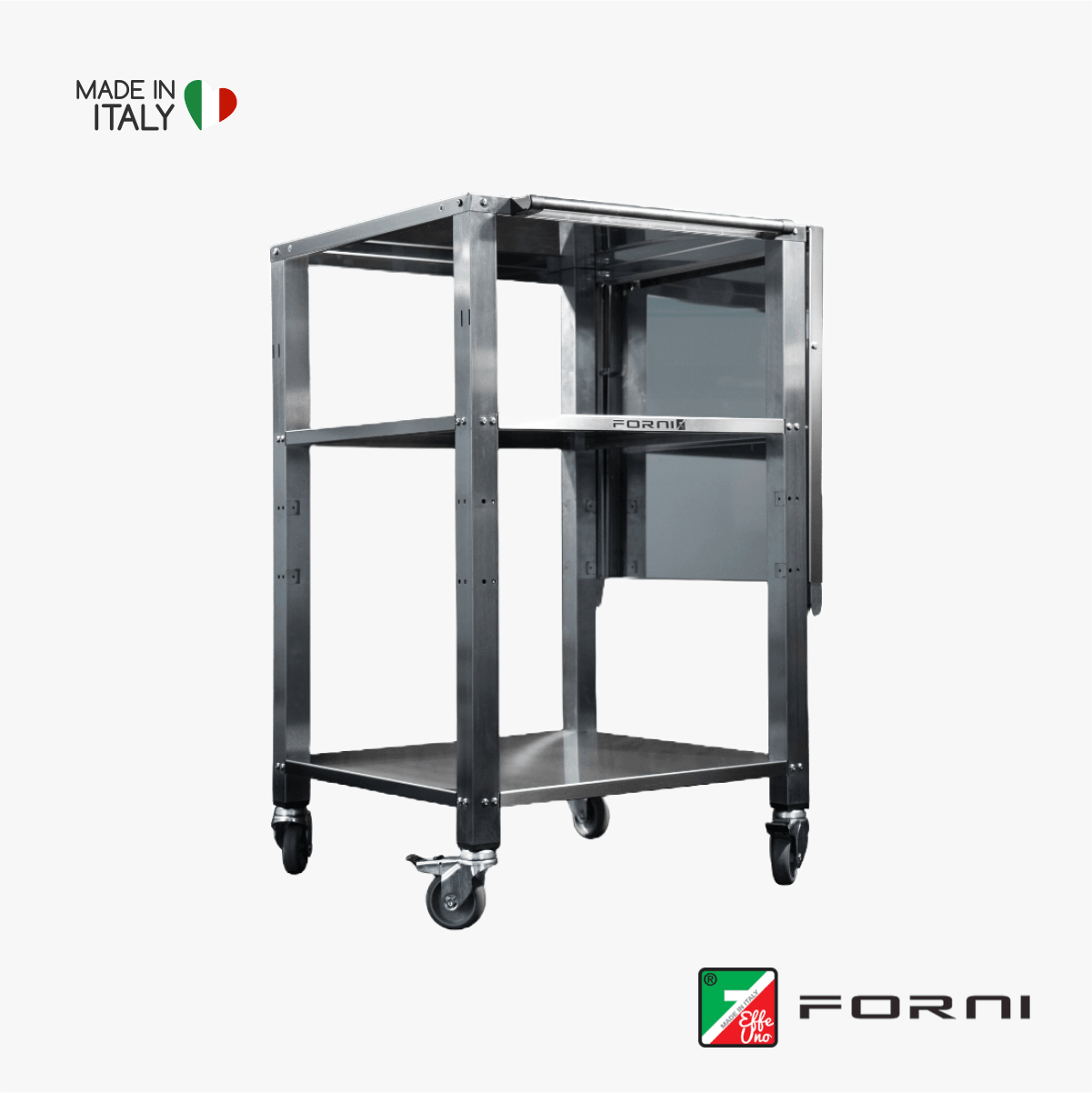 Effeuno Rollwagen Pizzaofen Rueckansicht