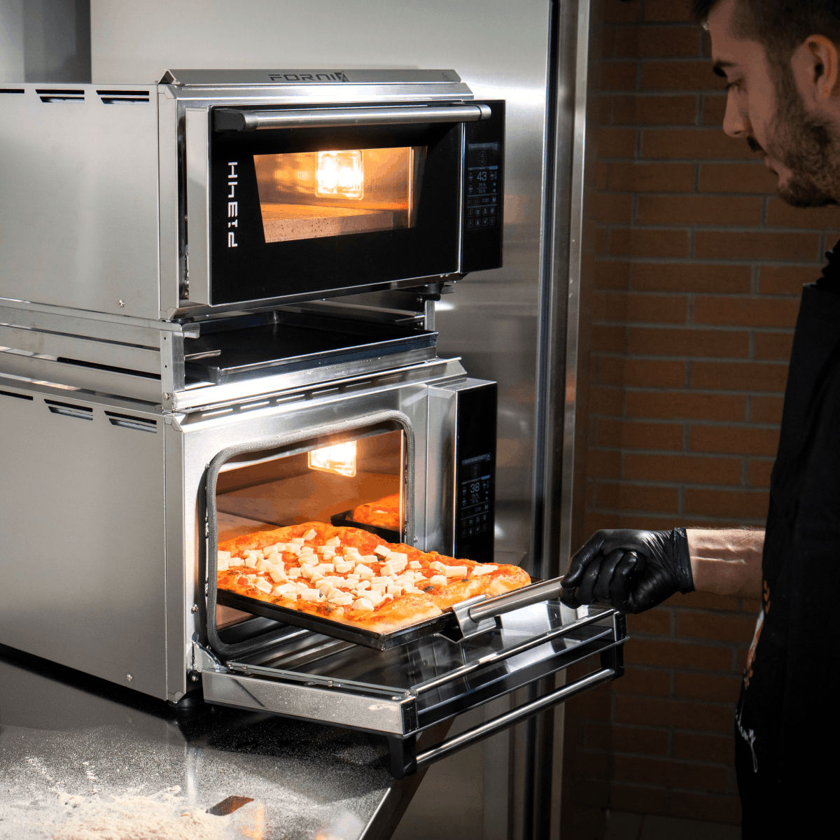 Effeuno Stacking Kit zwei Oefen Gastronomie