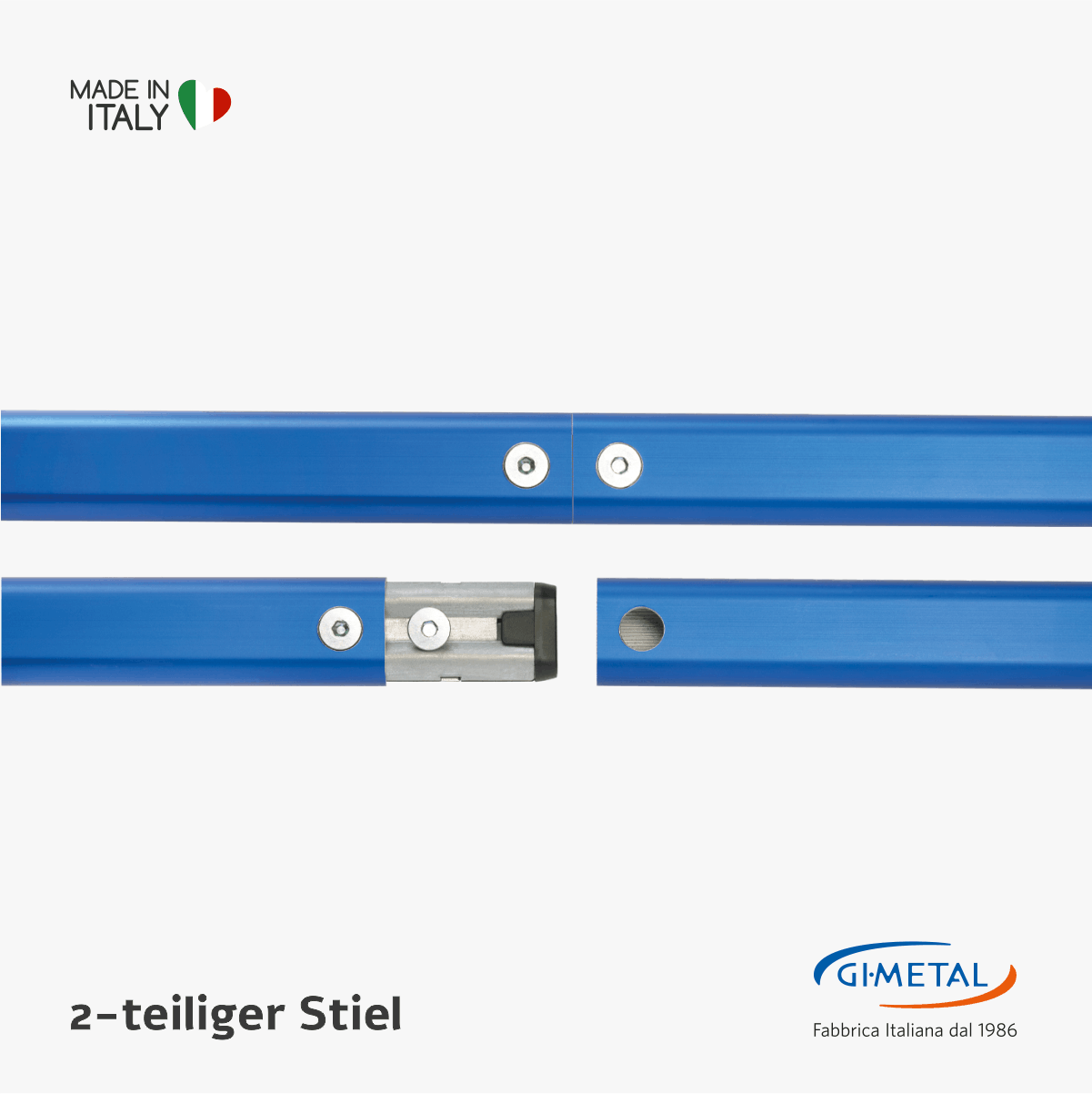 GiMetal Pizzaschaufel 2-teiliger Stiel Steckverbindung