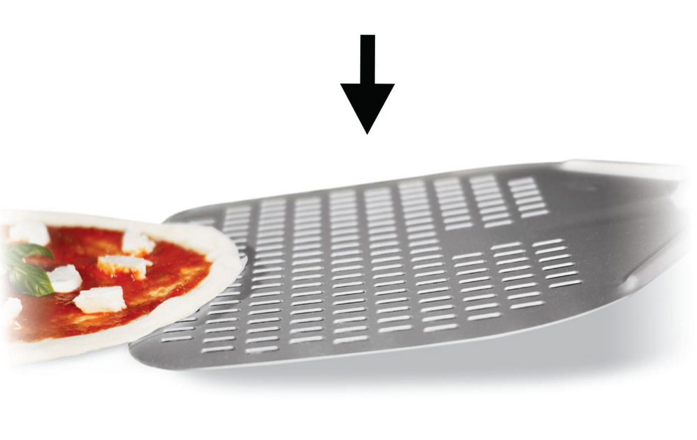 GiMetal flexible perforierte Pizzaschaufel Aluminium GiMetal flexible perforierte Pizzaschaufel Aluminium