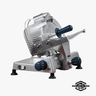 PEFRA TWS220 Aufschnittmaschine aus eloxiertem Aluminium mit Messer Ø 220 mm