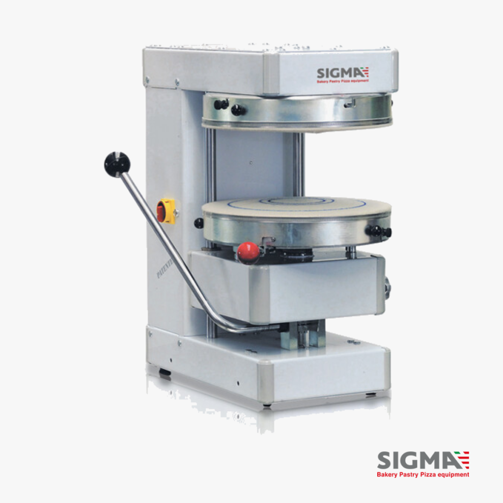 Sigma Sprizza 40 – Pizzaformer für die Kaltverarbeitung, Pizza bis Ø 36 cm mit Rand Sigma Sprizza 40 – Pizzaformer für die Kaltverarbeitung, Pizza bis Ø 36 cm mit Rand