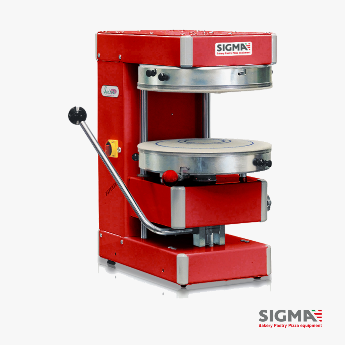 Sigma Sprizza Pizzaformer in Sonderfarbe Rot