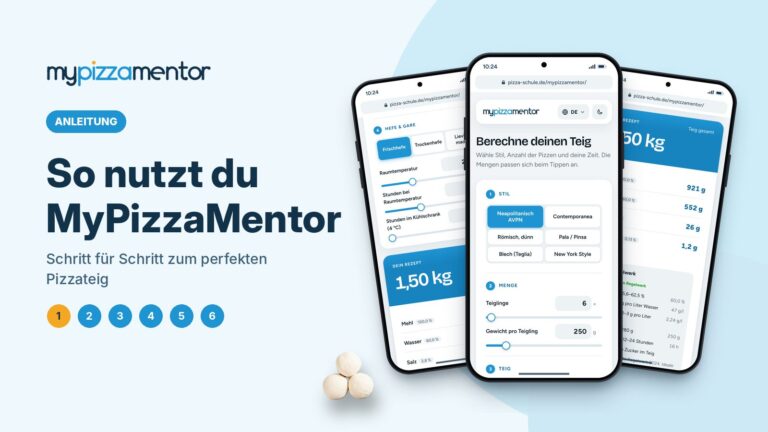 Pizzateig berechnen mit MyPizzaMentor: die Anleitung Schritt für Schritt